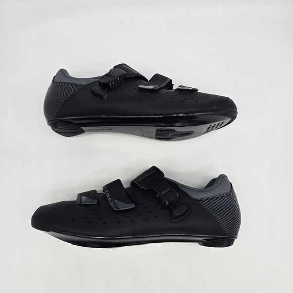 Shimano RP3 Road Cycling Shoes Black Men's 9 Size 42 Clipless SPD-SL Cleats - Picture 11 of 11